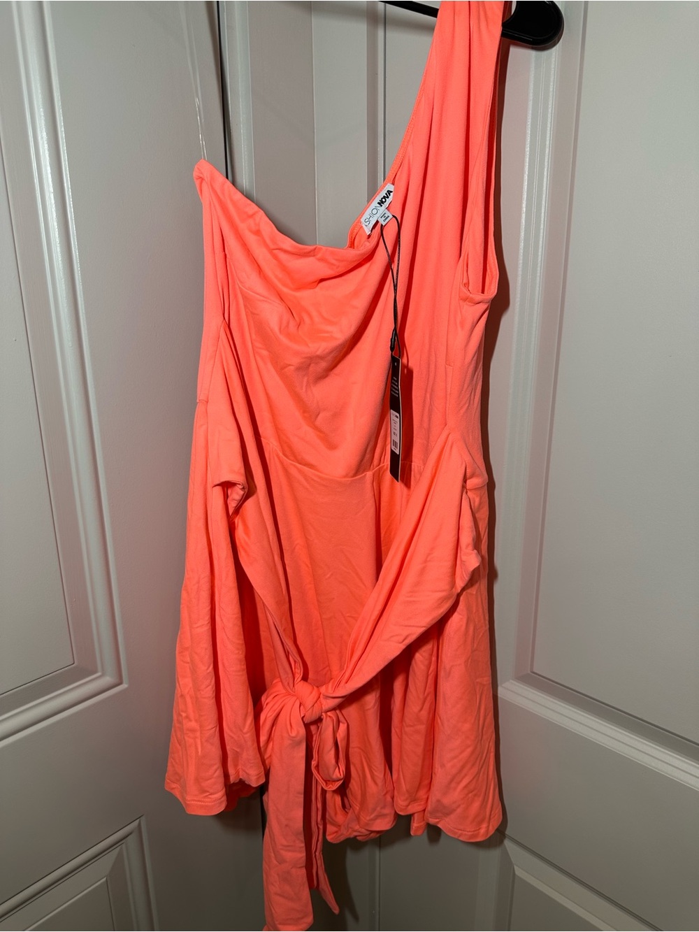 Fashion Nova Neon Coral Dress